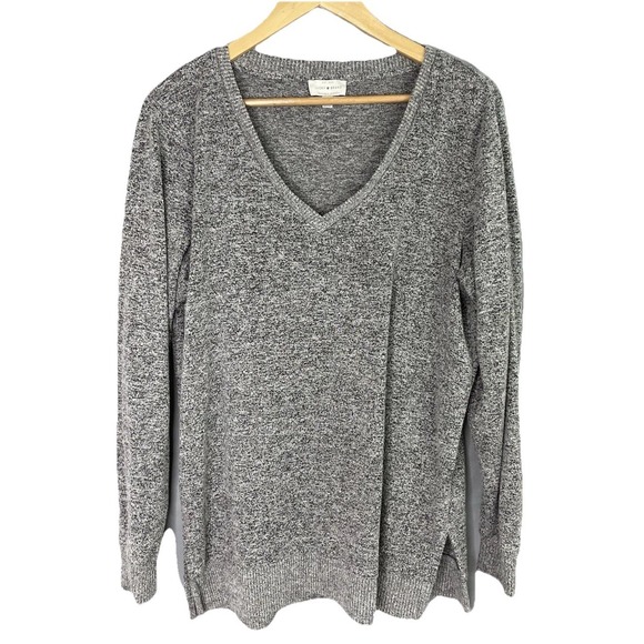 Lucky Brand Tops - Lucky Brand Top Womens Medium M Gray Stretch Pullover